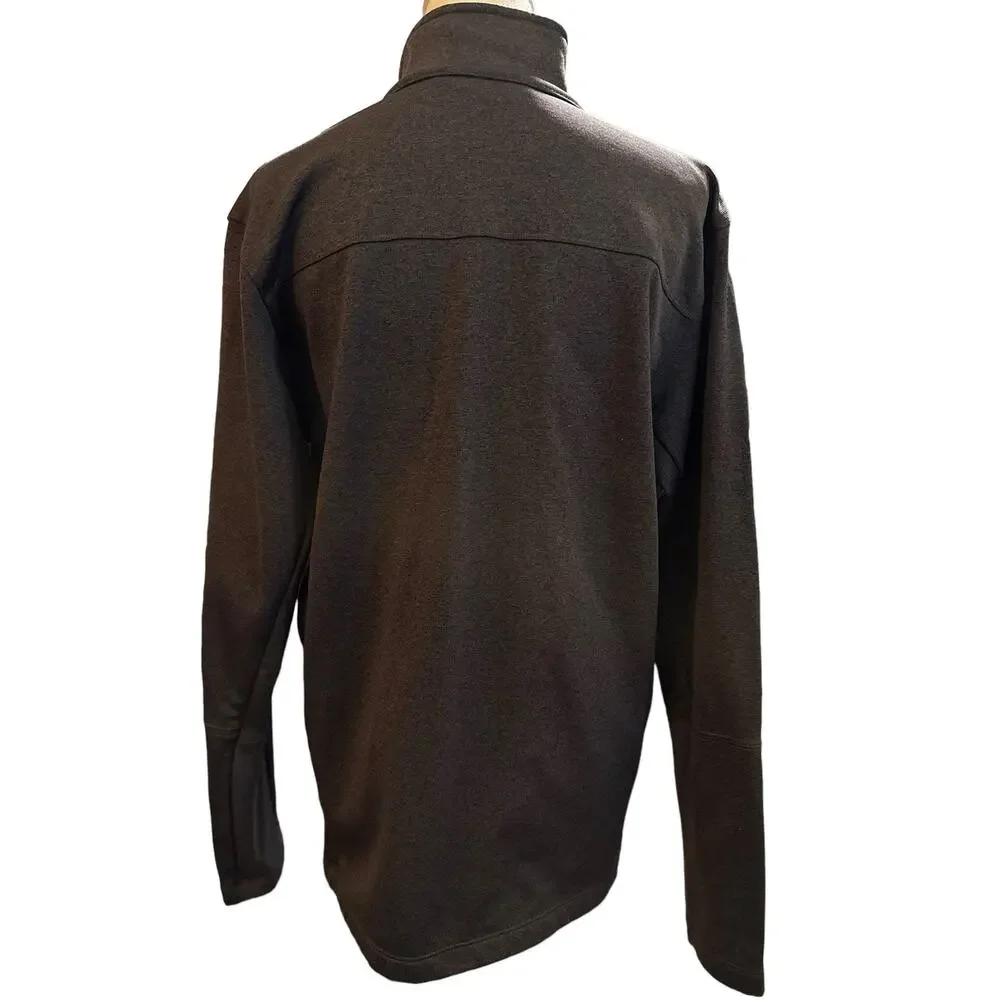 The North Face 1/2 zip jacket . black size large .,